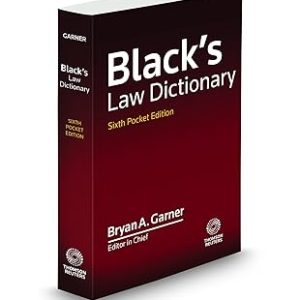 Black’s Law Dictionary, Pocket Edition, 6th Paperback – May 21, 2021